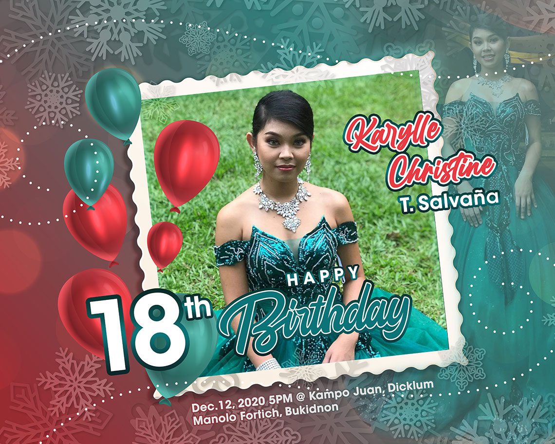 Karylle 18th Birthday Banner Print